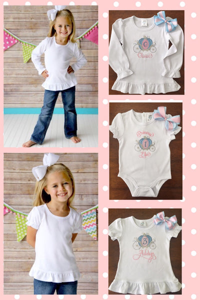 Personalized Pink and Gold Number Birthday Shirt and Tutu