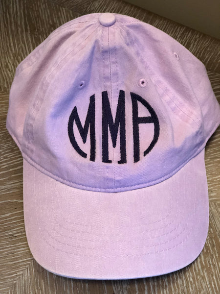 Monogrammed Personalized Baseball Cap Hat