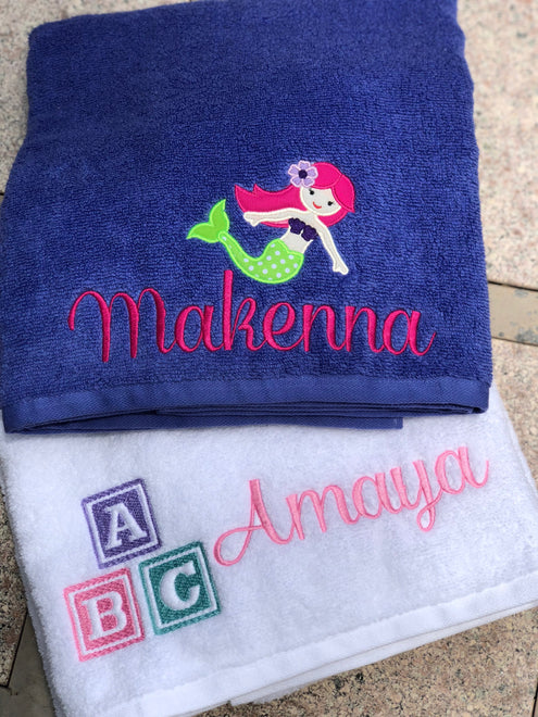Personalized Character Beach Towels