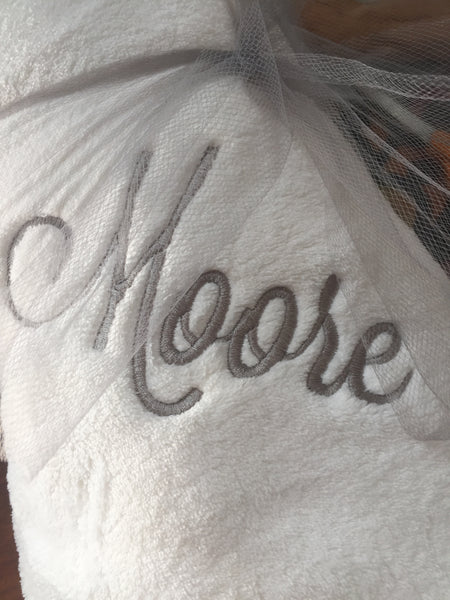 Monogrammed Throw Blanket Personalized with Name