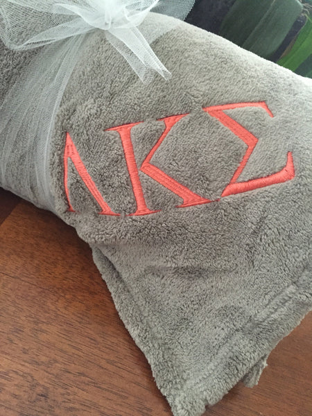 Throw Blanket Sorority Fraternity Greek Letters