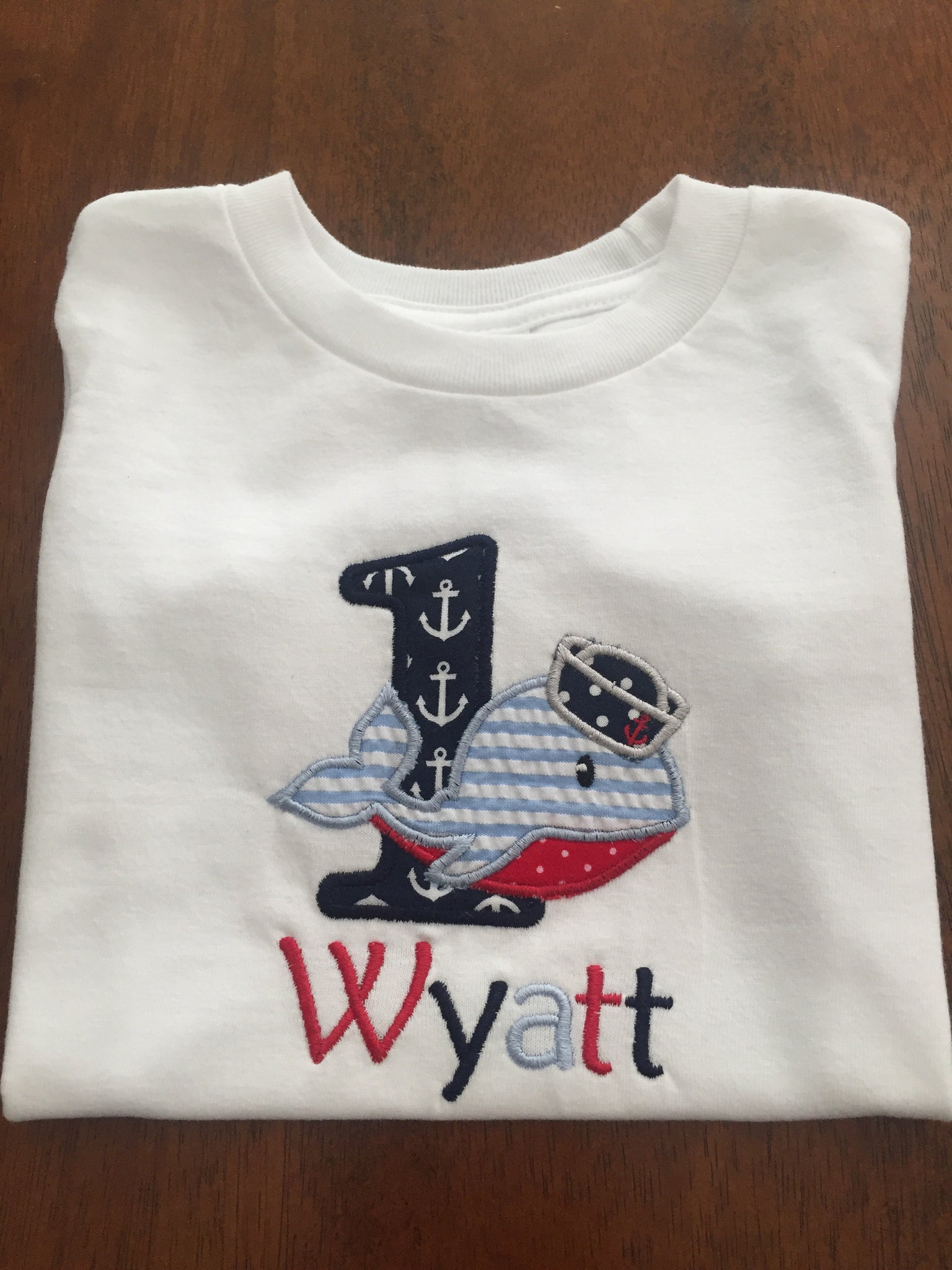 Personalized Whale Birthday Shirt
