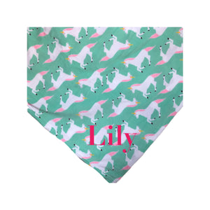 Personalized Unicorn Print Fleece Throw Blanket
